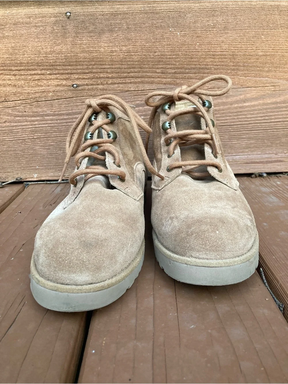 UGG Suede Lace-Up Boots